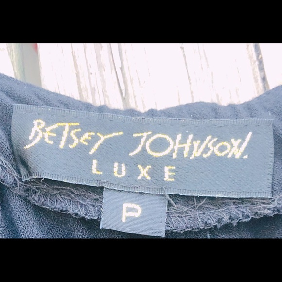 🎀Betsey Johnson RARE  L U X E tuxedo halter Dress - Picture 3 of 4